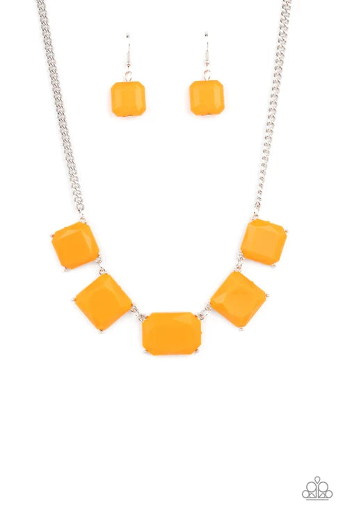 Paparazzi ♥ Instant Mood Booster - Orange ♥ Necklace