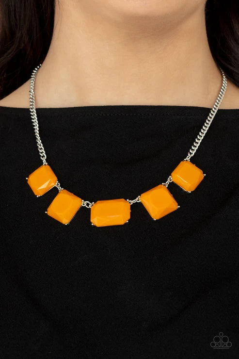 Paparazzi ♥ Instant Mood Booster - Orange ♥ Necklace