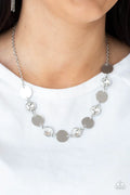 Paparazzi ♥ Refined Reflections - White ♥ Necklace