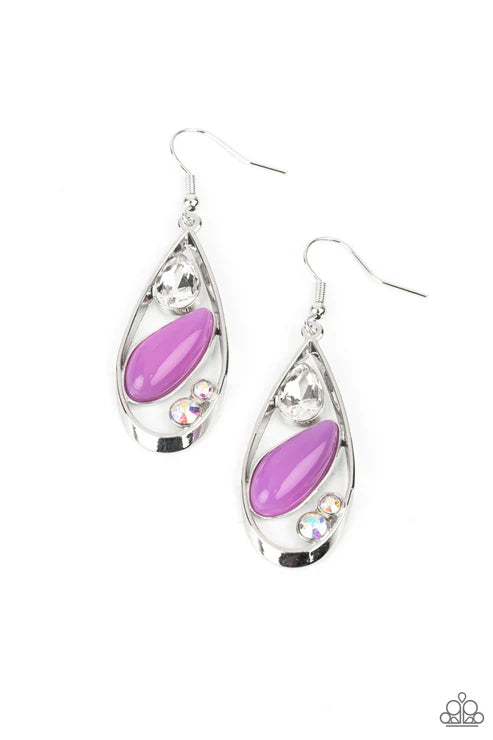 Paparazzi ♥ Harmonious Harbors - Purple ♥ Earrings