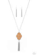 Paparazzi ♥ One Night In Casablanca - Silver ♥ Necklace