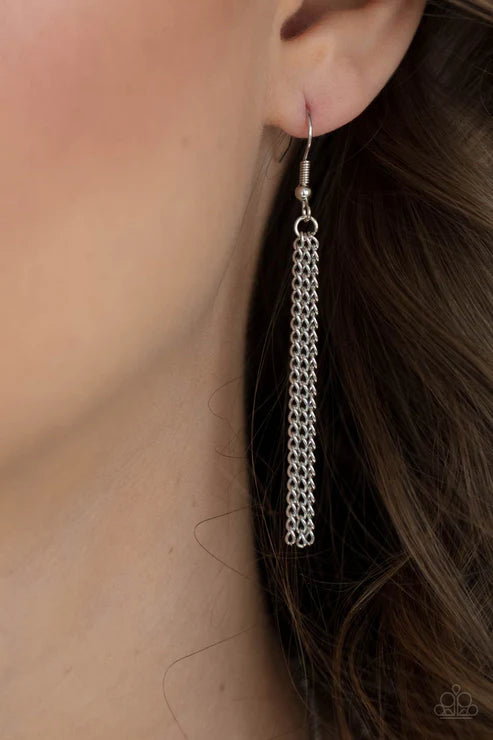 Paparazzi ♥ One Night In Casablanca - Silver ♥ Necklace