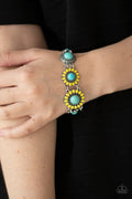 Paparazzi ♥ Bodaciously Badlands - Yellow ♥ Bracelet