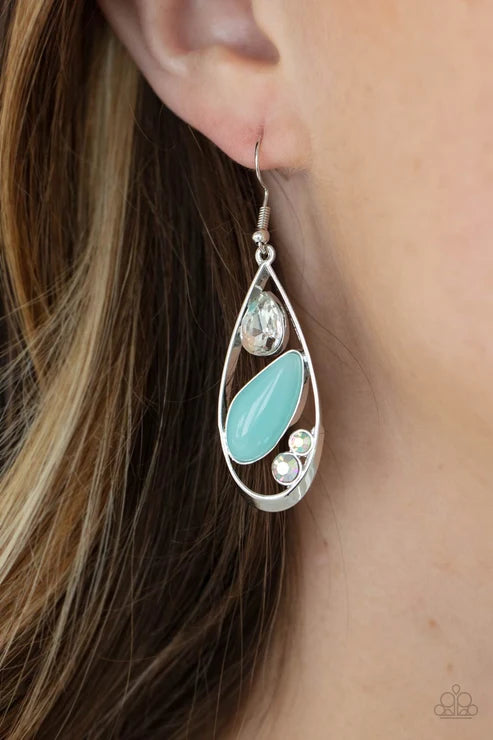 Paparazzi ♥ Harmonious Harbors - Blue ♥ Earrings