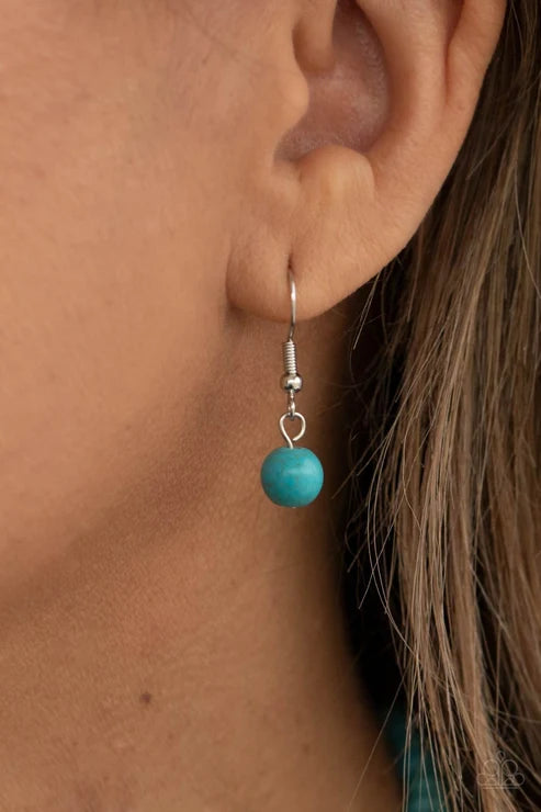 Paparazzi ♥ A Heart Of Stone - Blue ♥ Necklace