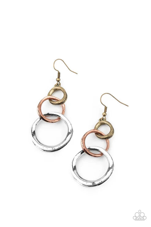 Paparazzi ♥ Harmoniously Handcrafted - Multi ♥ Earrings
