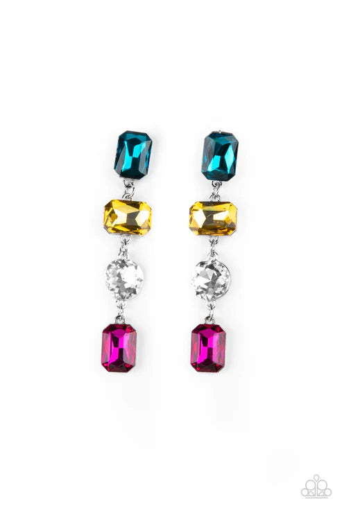 Paparazzi ♥ Cosmic Heiress - Multi ♥ Post Earrings