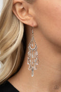 Paparazzi ♥ Paid Vacation - White ♥ Earrings
