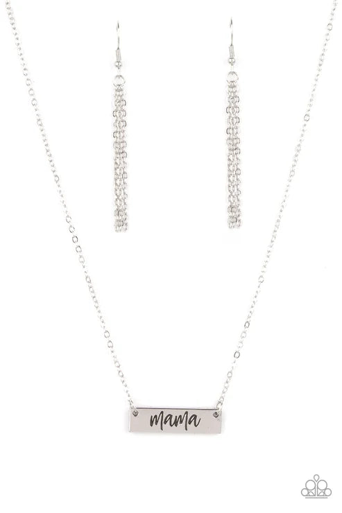 Paparazzi ♥ Blessed Mama - Silver ♥ Necklace