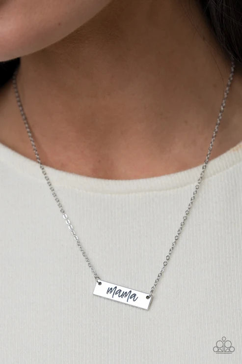 Paparazzi ♥ Blessed Mama - Silver ♥ Necklace