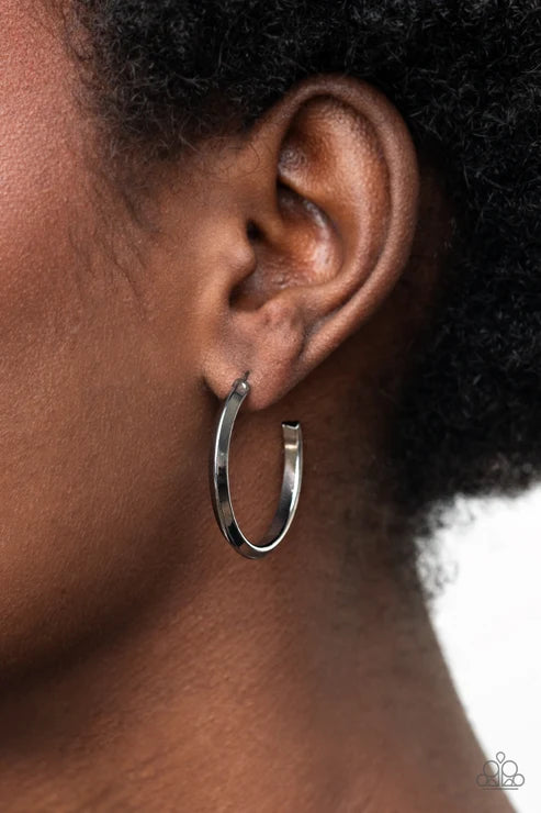 Paparazzi ♥ On The Brink - Black ♥ Earrings