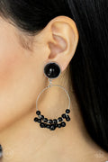Paparazzi ♥ Cabaret Charm - Black ♥ Clip-On