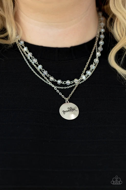 Paparazzi ♥ Promoted to Grandma - White ♥ Necklace