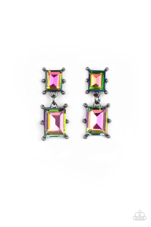 Paparazzi ♥ Cosmic Queen - Multi ♥ Post Earrings