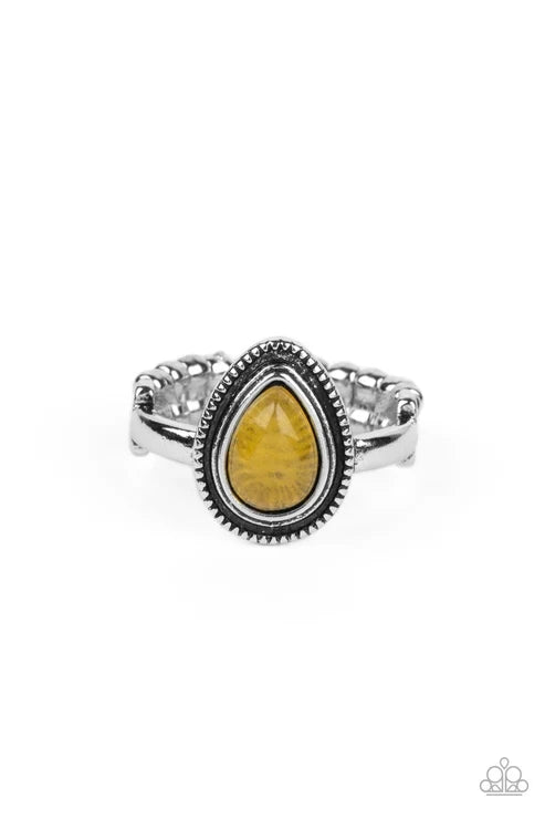 Paparazzi ♥ Eco Elements - Yellow ♥ Ring
