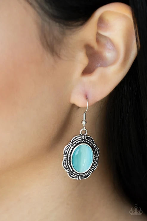 Paparazzi ♥ Garden Party Perfection - Blue ♥ Earrings