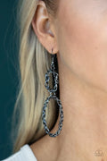 Paparazzi ♥ Twist of FABULOUS - Black ♥ Earrings