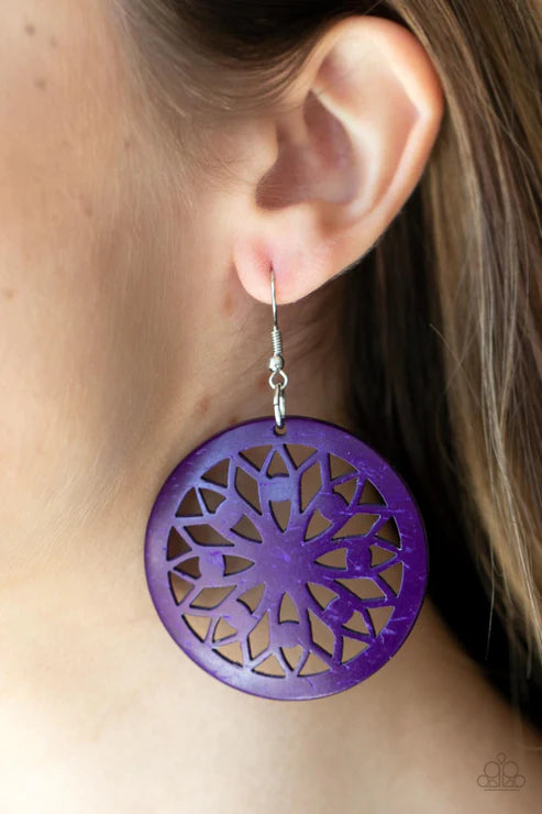 Paparazzi ♥ Ocean Canopy - Purple ♥ Earrings