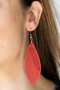 Paparazzi ♥ Surf Scene - Red ♥ Earrings