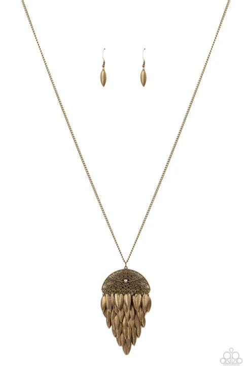 Paparazzi ♥ Canopy Cruise - Brass ♥ Necklace