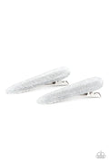 Paparazzi ♥ Pretty in PATRIOT - Silver ♥ Hair Clip