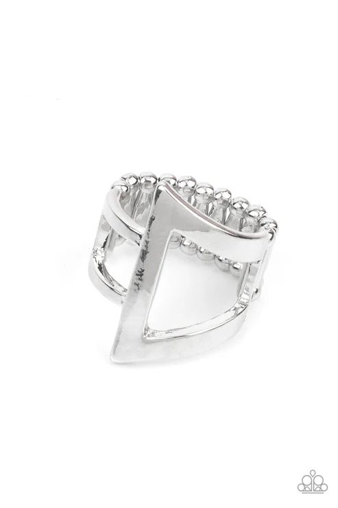 Paparazzi ♥ Rebel Edge - Silver ♥ Ring
