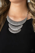 Paparazzi ♥ Moonwalk Magic - Silver ♥ Necklace
