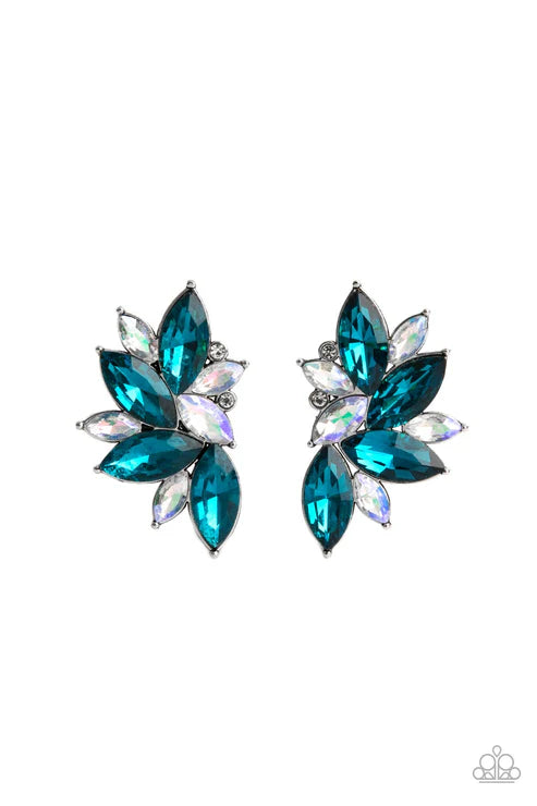 Paparazzi ♥ Instant Iridescence - Blue ♥ Post Earrings