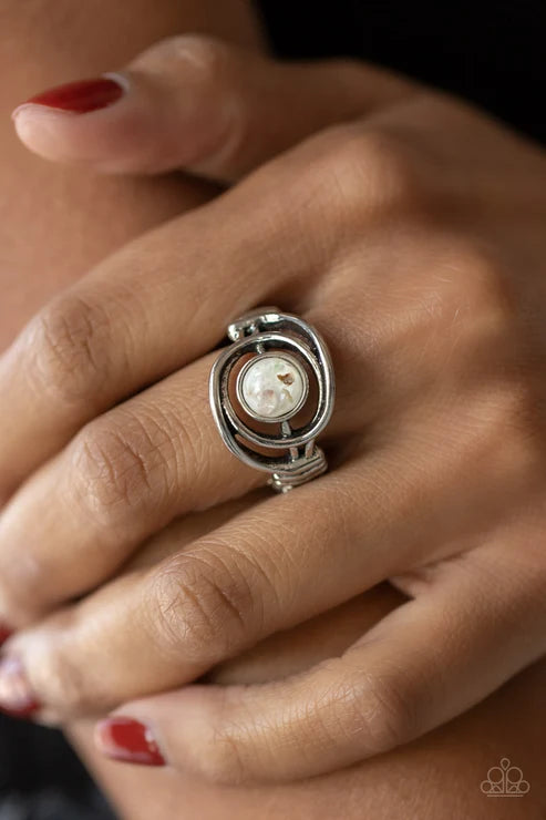 Paparazzi ♥ Celestial Karma - White ♥ Ring