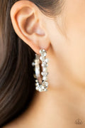 Paparazzi ♥ Let There Be SOCIALITE - White ♥ Earrings