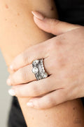 Paparazzi ♥ Pack It On - White ♥ Ring