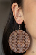 Paparazzi ♥ WEAVE Me Out Of It - Brown ♥ Earrings