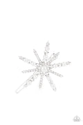 Paparazzi ♥ Leading Luminary - White ♥ Hair Clip