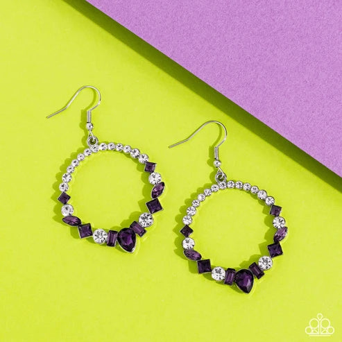Paparazzi ♥ Revolutionary Refinement - Purple ♥ Earrings