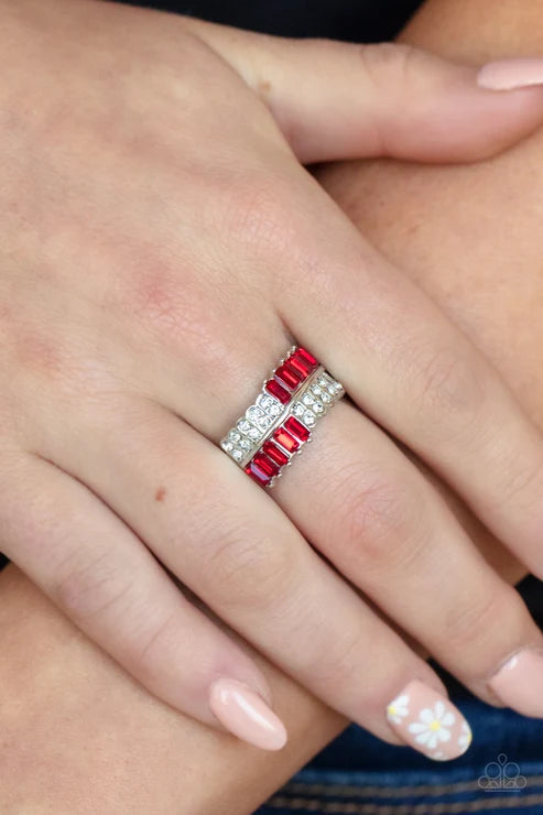 Paparazzi ♥ Put Them in Check - Red ♥ Ring