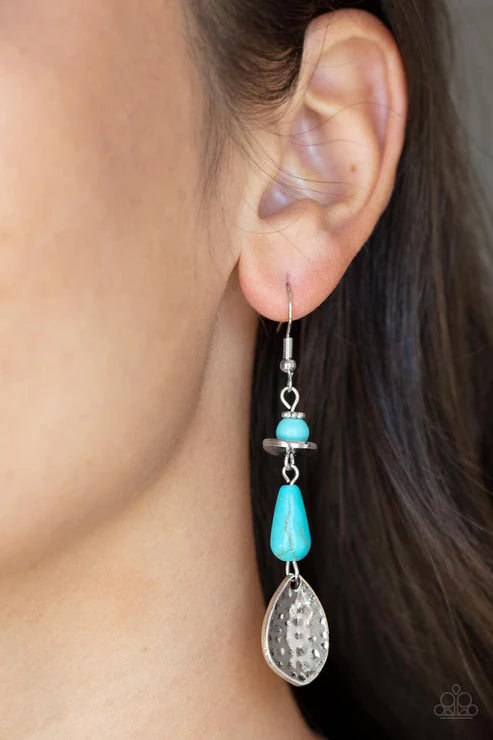Paparazzi ♥ Artfully Artisan - Blue ♥ Earrings