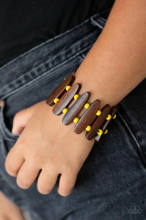Paparazzi ♥ Coronado Cabana - Yellow ♥ Bracelet