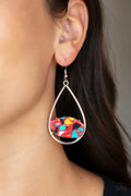 Paparazzi ♥ Tropical Terrazzo - Red ♥ Earrings