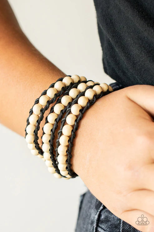 Paparazzi ♥ Pine Paradise - White ♥ Bracelet