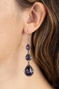 Paparazzi ♥ Prague Princess - Purple ♥ Earrings