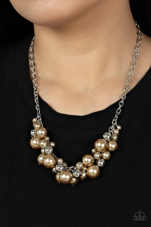 Paparazzi ♥ Classical Culture - Brown ♥ Necklace