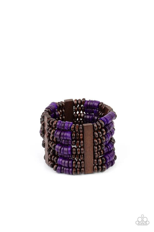 Paparazzi ♥ Vacay Vogue - Purple ♥ Bracelet