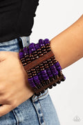 Paparazzi ♥ Vacay Vogue - Purple ♥ Bracelet