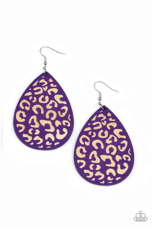 Paparazzi ♥ Suburban Jungle - Purple ♥ Earrings