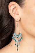 Paparazzi ♥ Commanding Candescence - Blue ♥ Earrings