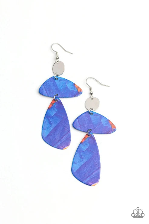 Paparazzi ♥ SWATCH Me Now - Blue ♥ Earrings