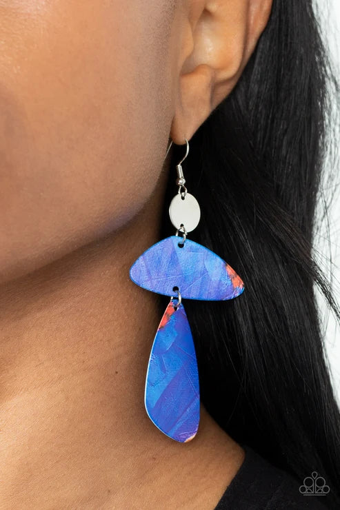 Paparazzi ♥ SWATCH Me Now - Blue ♥ Earrings