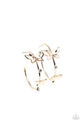 Paparazzi ♥ Full Out Flutter - Gold ♥ Earrings