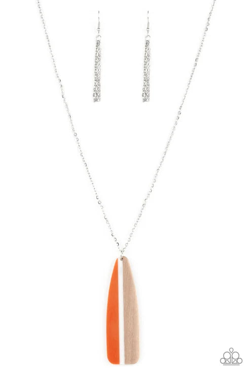 Paparazzi ♥ Grab a Paddle - Orange ♥ Necklace