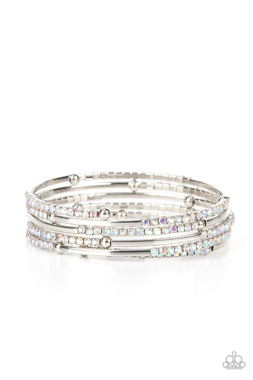 Paparazzi ♥ Camera Shy Simmer - Multi ♥ Bracelet